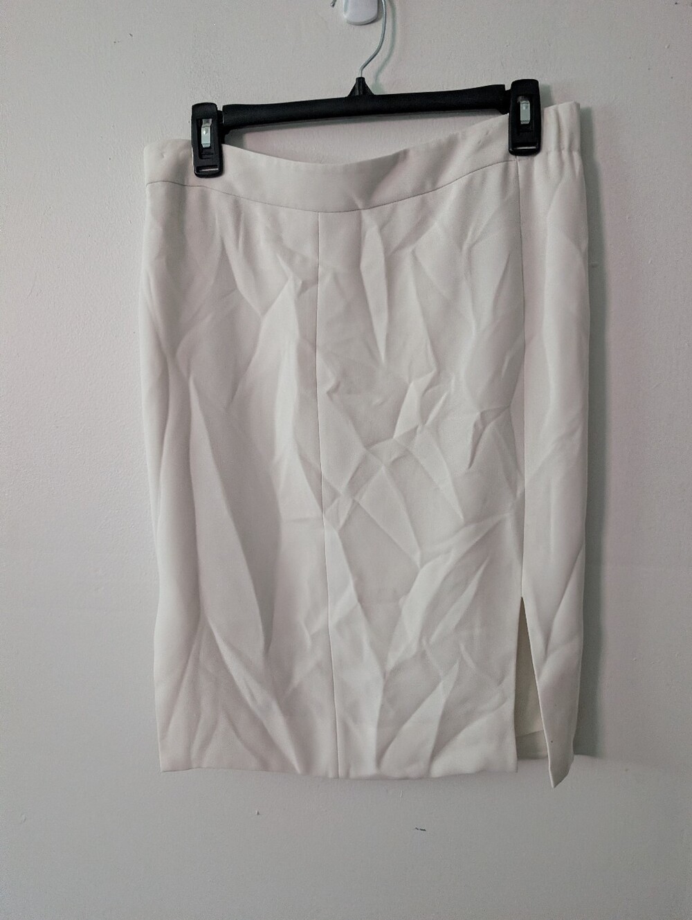 J. Crew Cream‎ Pencil Skirt With Slit